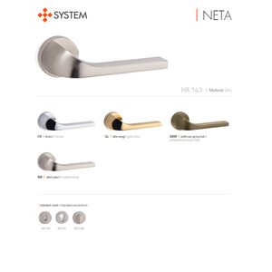 Дверная ручка SYSTEM NETA, хром