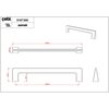 Ручка-скоба CEBI A5107 300 мм MP24 (черный) серия VERA