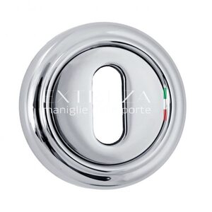 Накладка дверная под ключ буратино KEY R01 полированный хром F04 Накладка дверная под ключ буратино KEY R01 полированный хром F04