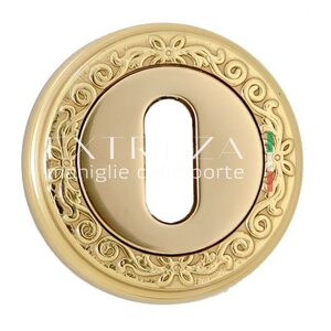 Накладка дверная под ключ буратино KEY R06 полированное золото F01 Накладка дверная под ключ буратино KEY R06 полированное золото F01