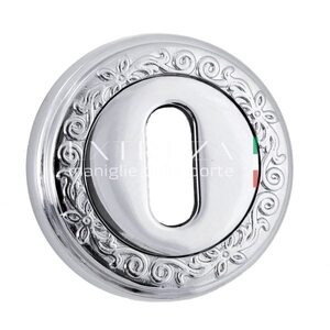 Накладка дверная под ключ буратино KEY R06 полированный хром F04 Накладка дверная под ключ буратино KEY R06 полированный хром F04