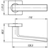 Ручка Ajax (Аякс) раздельная K.JK51.ERGO (ERGO JK) BL-24 черный
