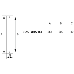 Дверная ручка 298/158 Cyl Camilla Матовая бронза